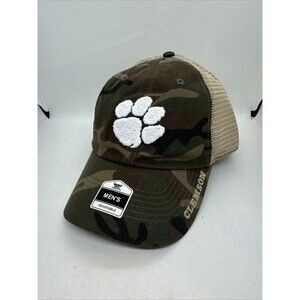 Men's Clemson Tigers Fan Favorite Camo Snapback Trucker Hat Cap NWT